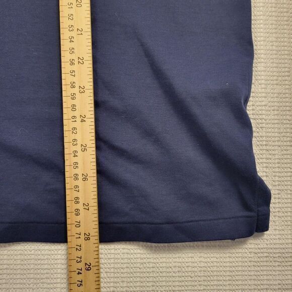 Polo Ralph Lauren Slim Fit Polo Shirt Men's 2XL Navy Short Sleeve Flesh Pony‎ - Picture 8 of 8